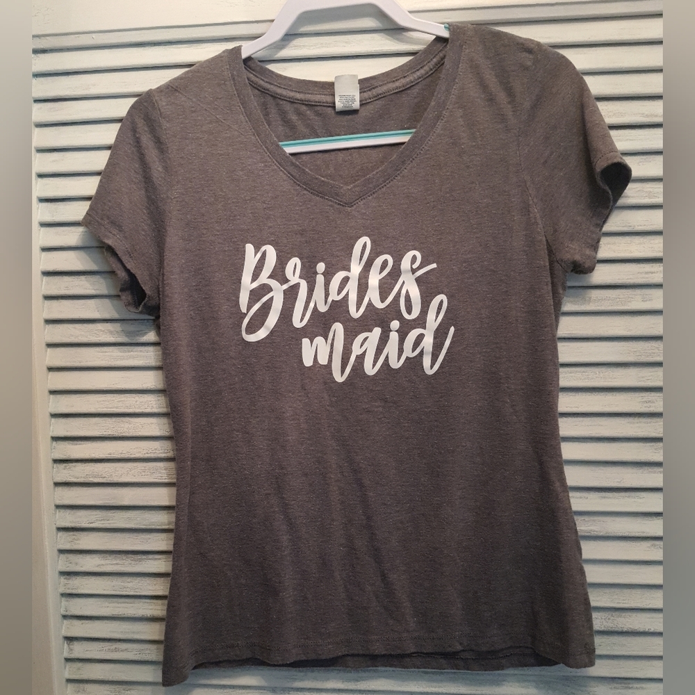 Women's Bride's Maid Short Sleeve Top. Size Medium.